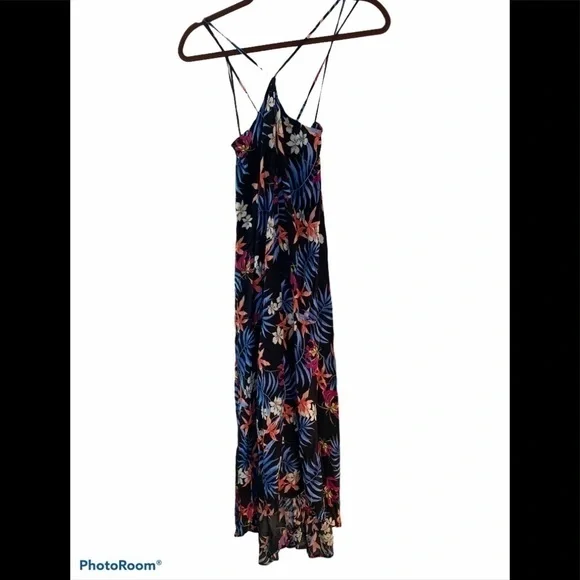 Lovestitch Tropical Print Halter Keyhole Dress S/M - Picture 2 of 8